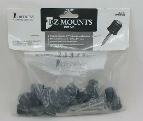 Fortress Ez Mount Round Baluster Connectors 20 Pack