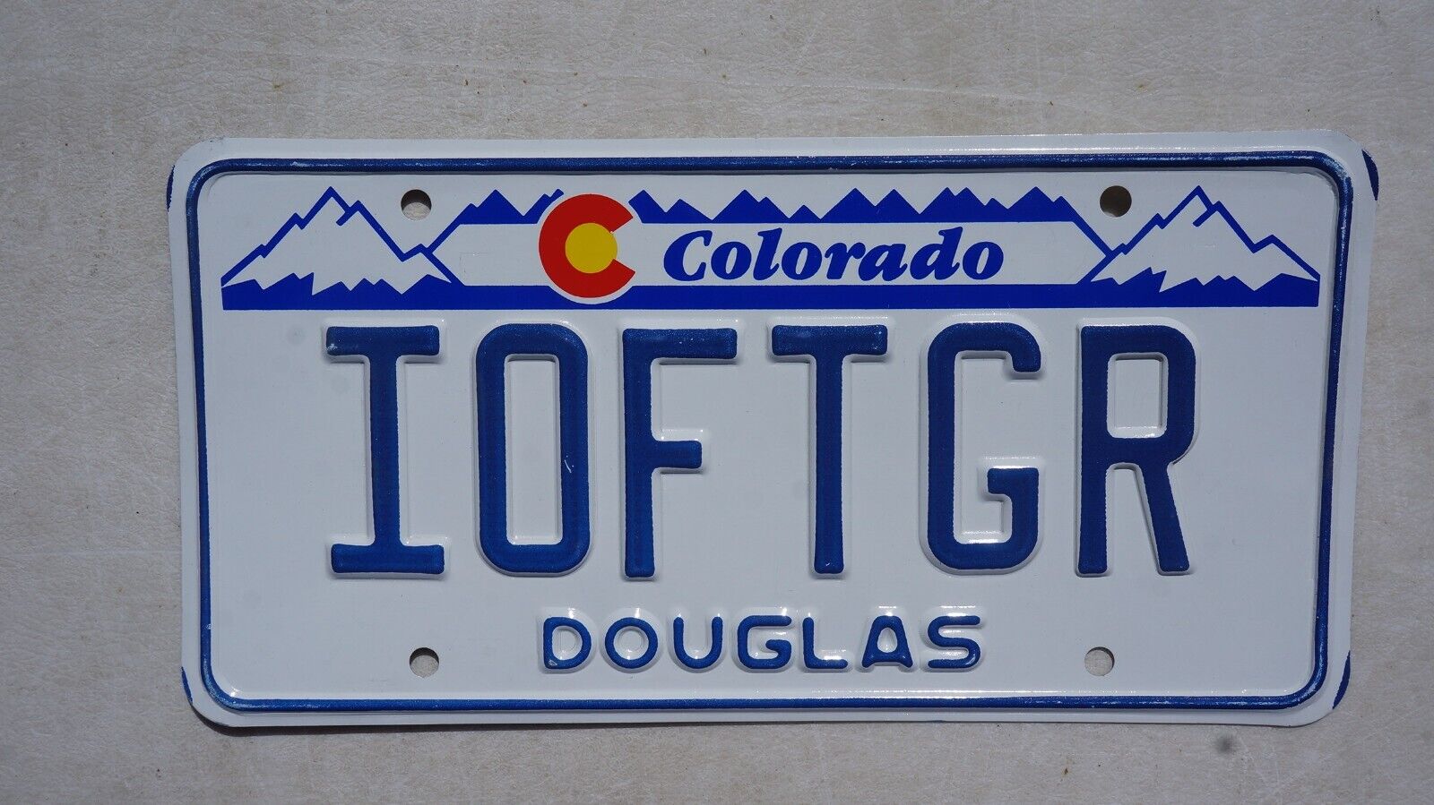 Colorado Eye Of The Tiger Vanity License Plate - Ioftgr