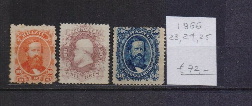 ! Brazil 1866. Stamp. Yt#23,24,25 €72.00!