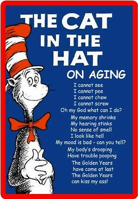 Dr. Suess The Cat In The Hat On Aging Refrigerator Magnet