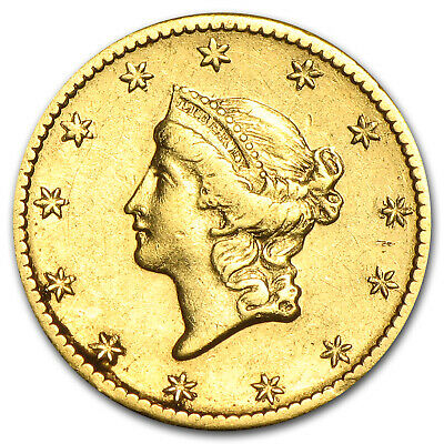 $1 Liberty Head Gold Type 1 (cleaned) - Sku #55499