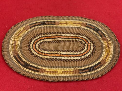 American Indian Basketry Mat By The Tlingit