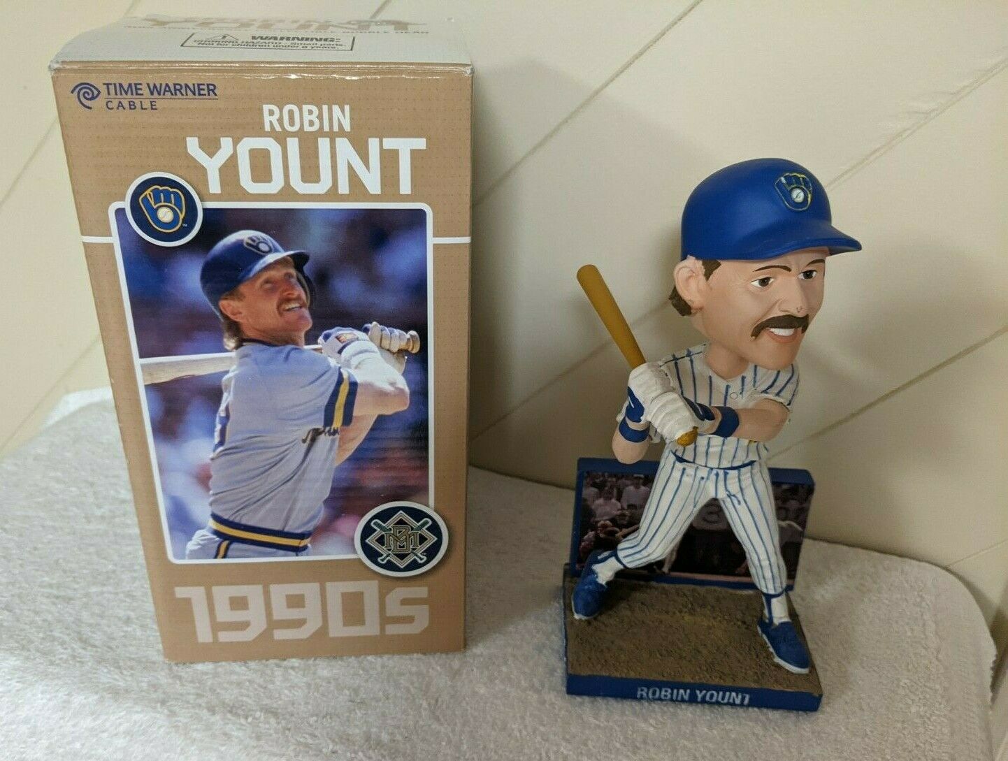 1990s Robin Yount (the Kid) Milwaukee Brewers Bobblehead — 7-25-2010