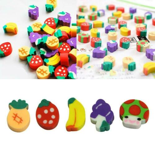 1*mini Fruit Shaped Rubber Pencil Eraser Novelty Stationery Gift Children New
