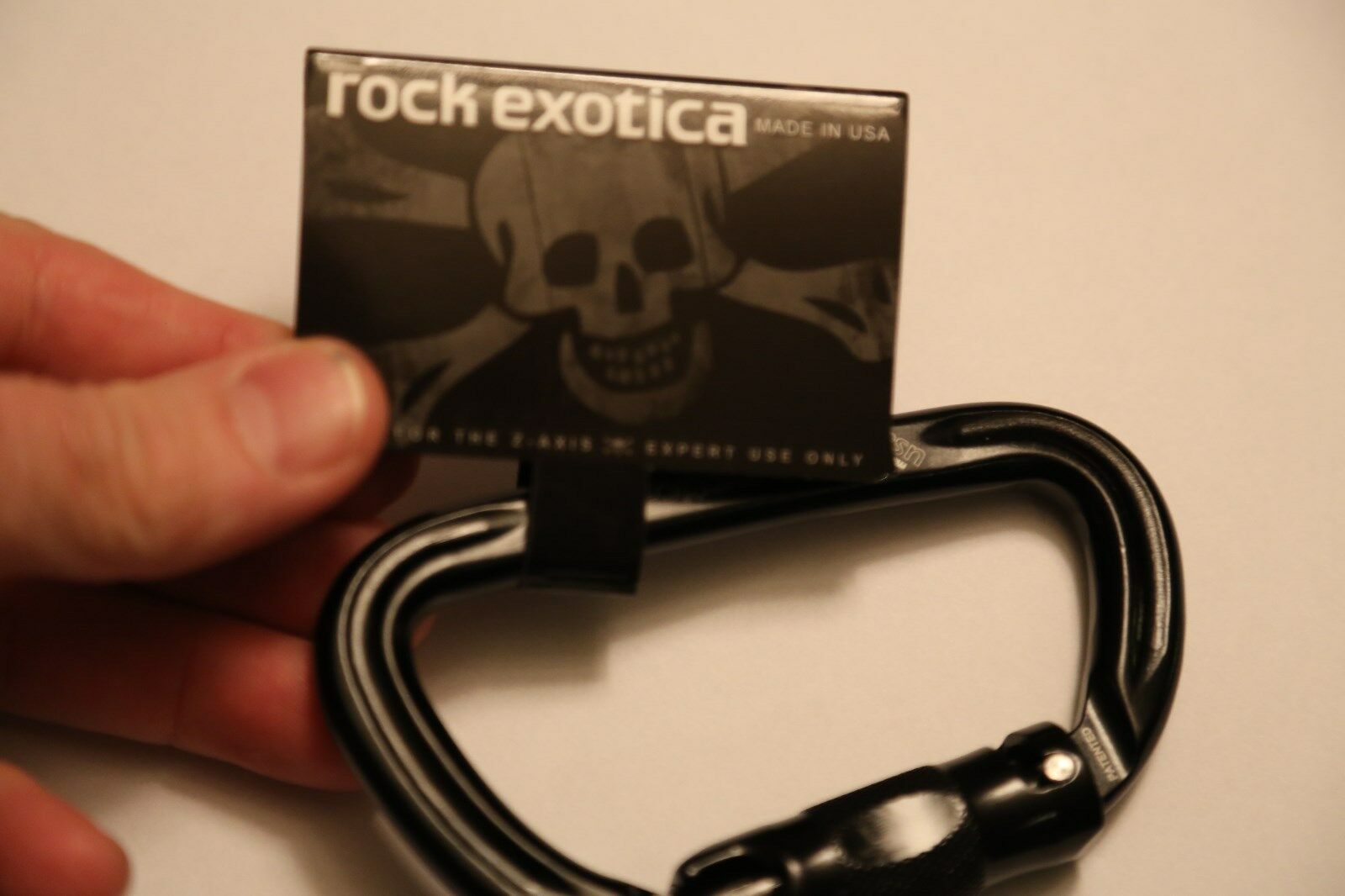 Black Color Carabiner Rock Exotica Best In World Auto-lock Rockd