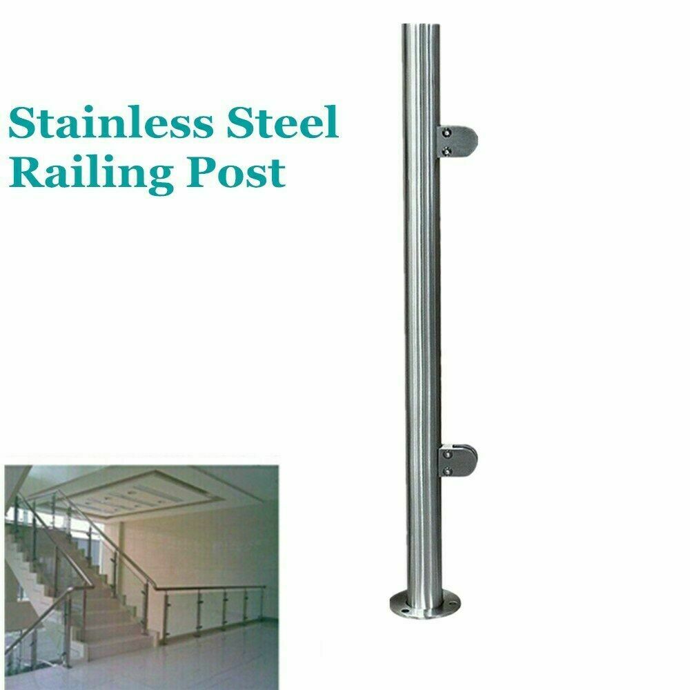 Stainless Steel Railing 42mm Pipe Platform Column Moisture Resistance Silvery Us