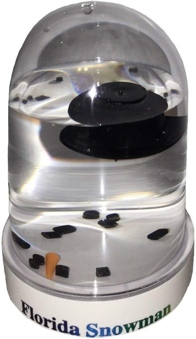 Florida Snow Globe Melted Snowman Snowglobe Funny Gag Gift Winter Blizzard Boxed
