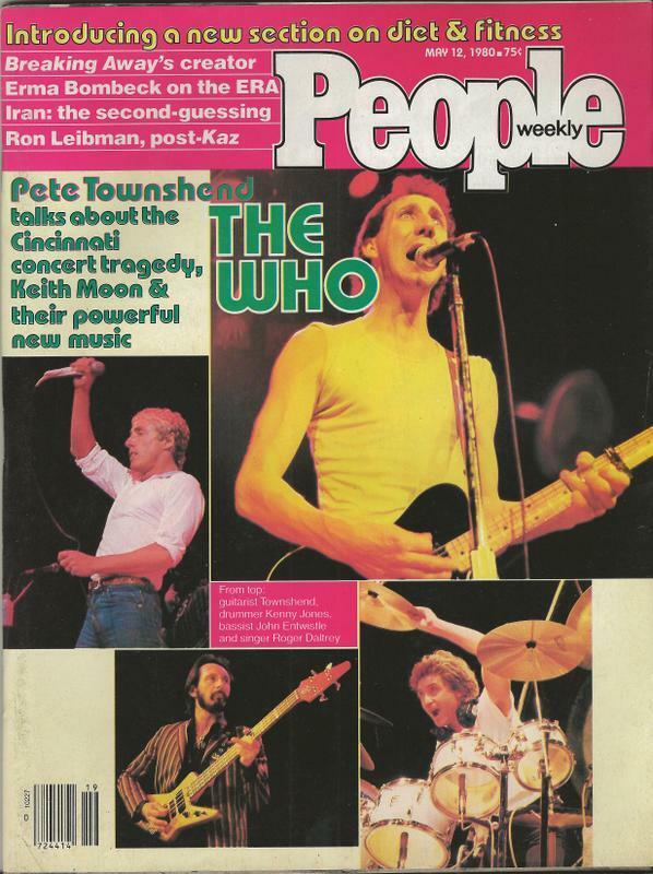 People Weekly Magazine May 12 1980 Pete Townshend The Who Erma Bombeck