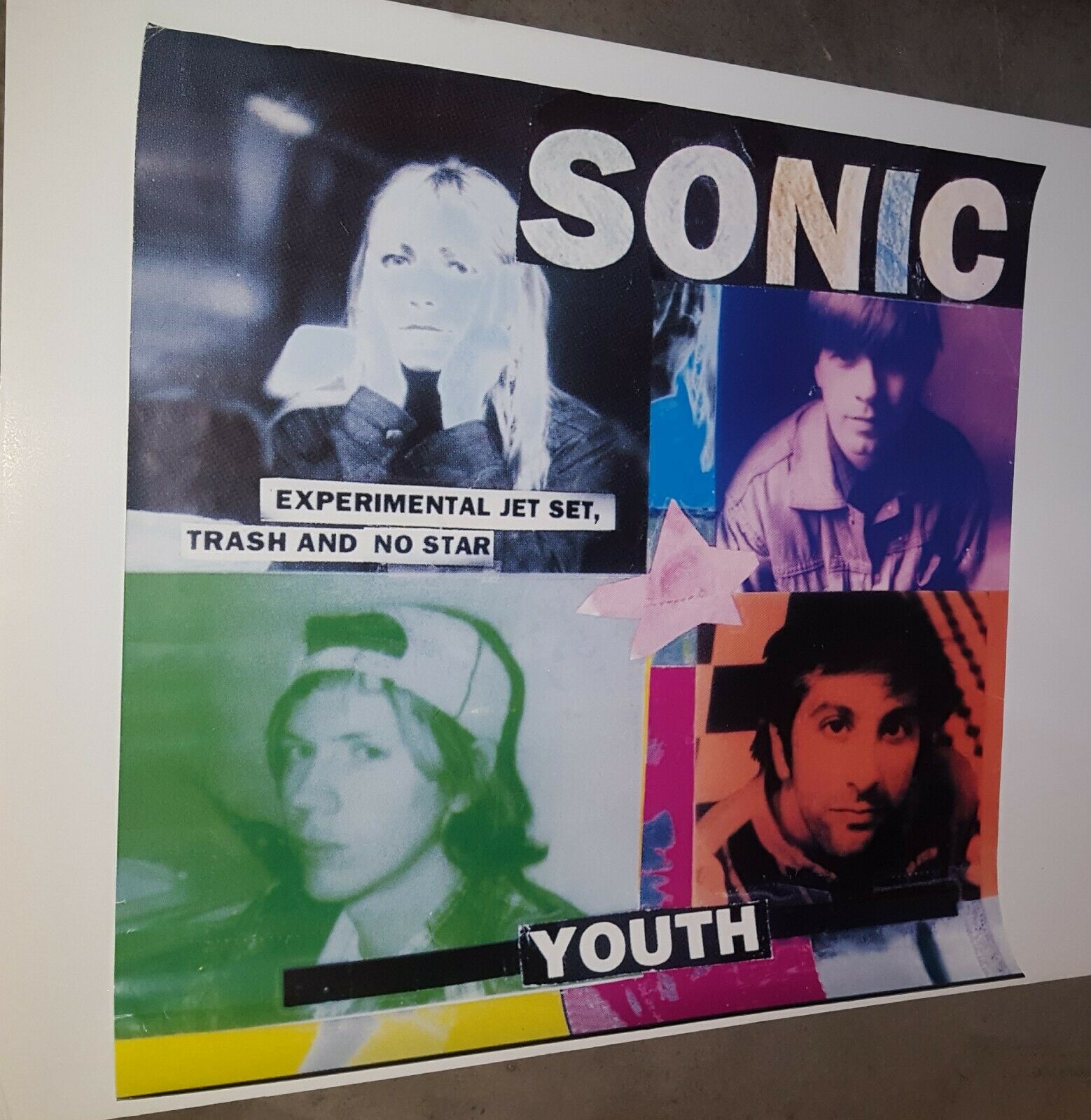 2) Sonic Youth Promo Poster's  "experimental Jet Set,trash And No Star . 1994