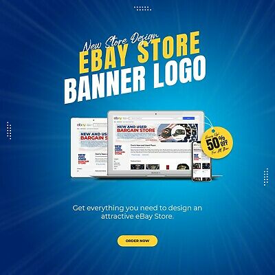 2021 Professional Ebay Shop Store Banner And Logo Design, Free Listing Included
