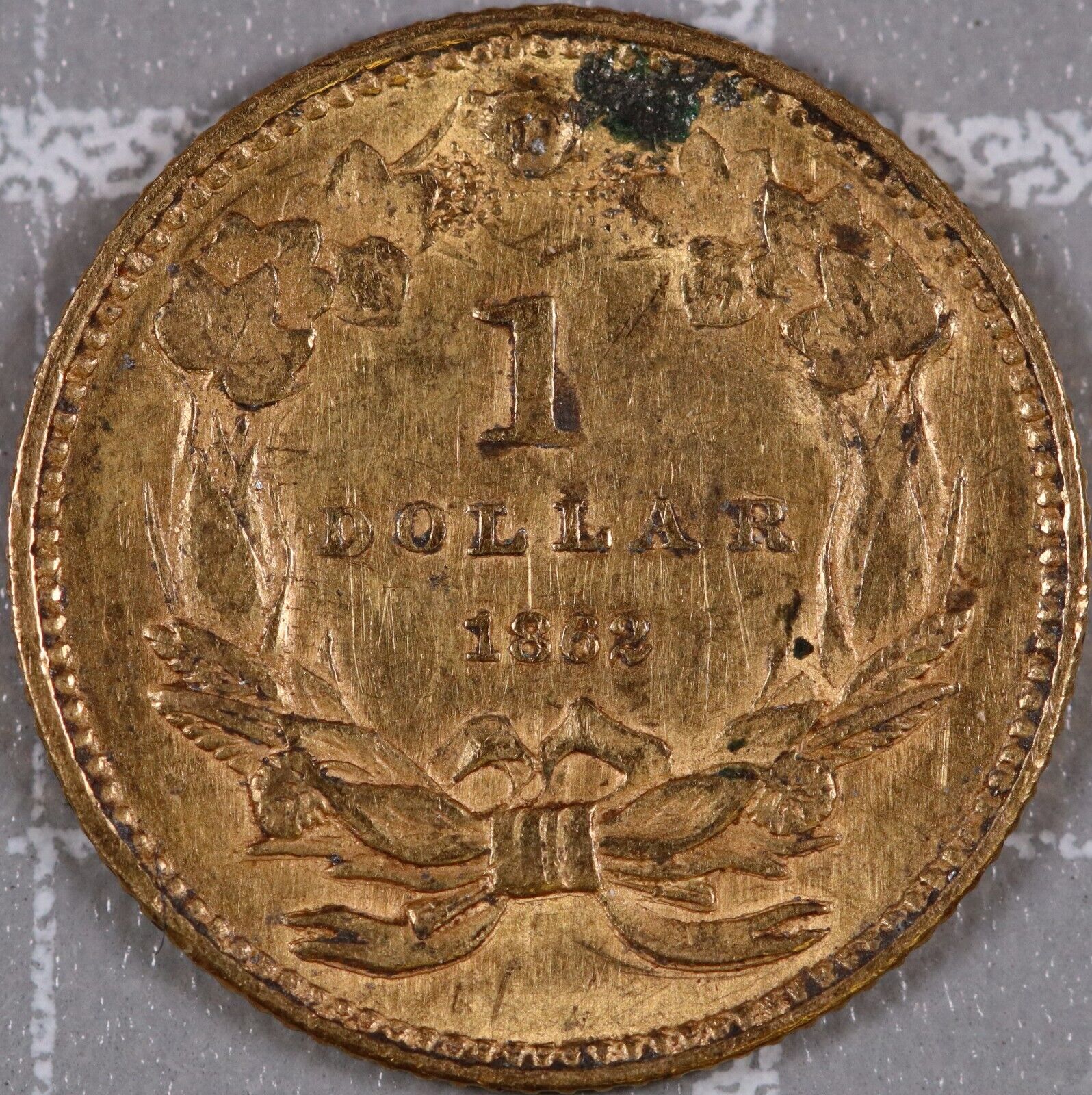 1862 U.s. $1 Gold Coin A-10