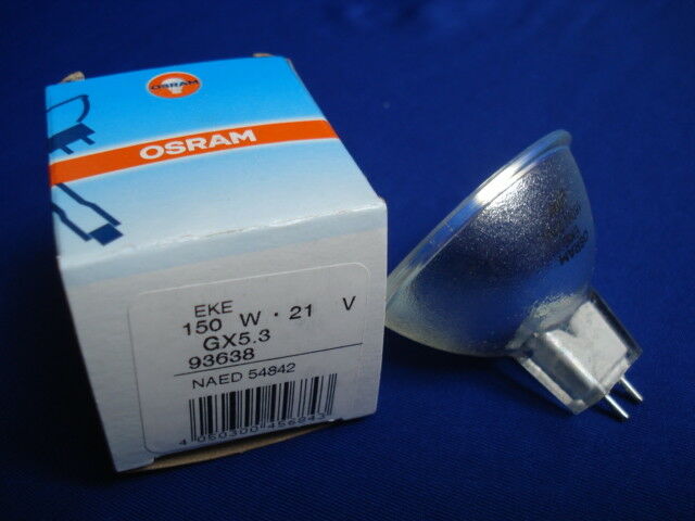 Osram 93638 Eke 150w 21v Halogen Cup Lamp Naed 54842 Made In Germany
