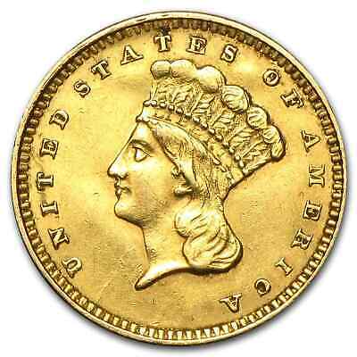 $1 Indian Head Gold Type 3 (cleaned) Random Year - Sku #55501