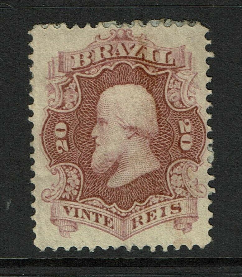 Brazil Sc# 54, Mint Hinged, Large Page/hinge Remnant, Some Toning - S9229