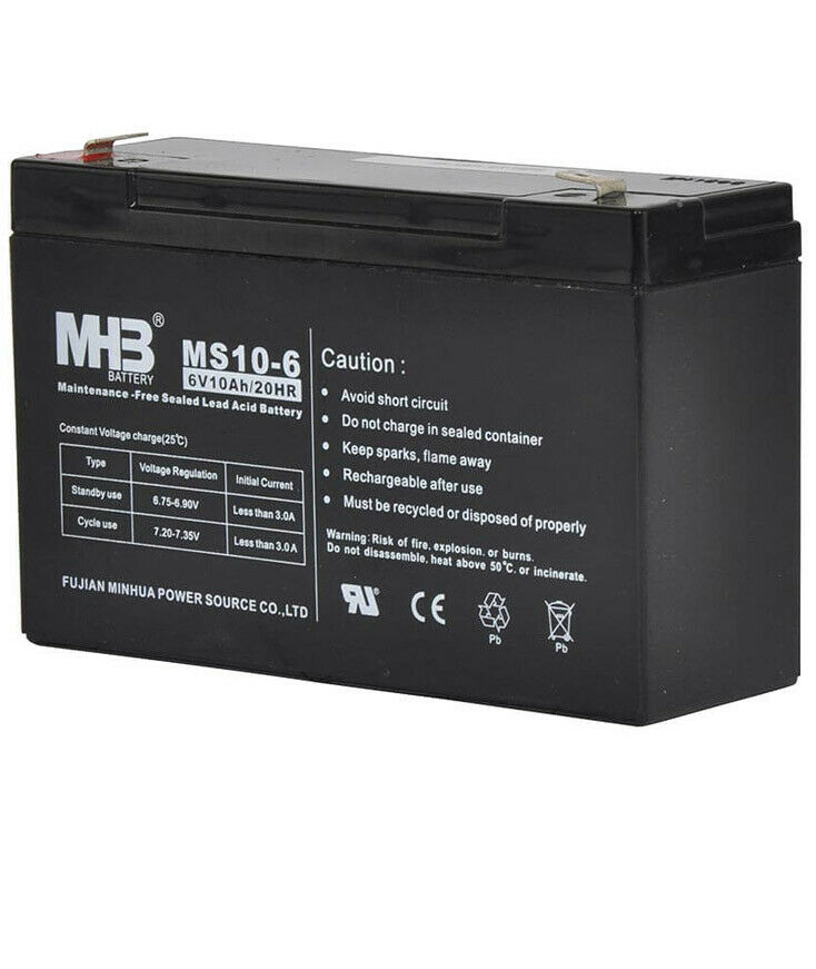 Gallagher 6v-10ah Replacement Battery For S40 Electrifier Gallagher