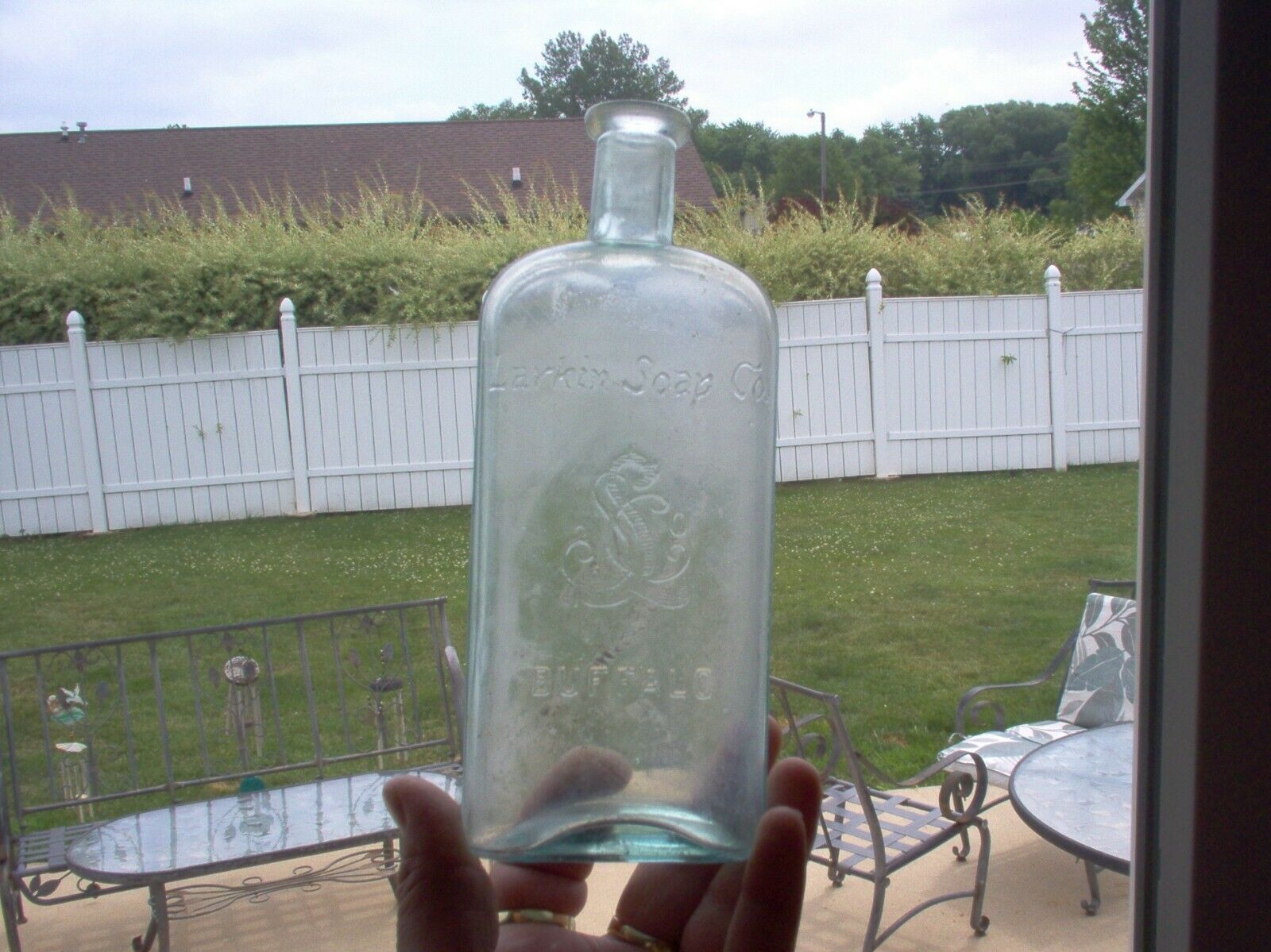 Larkin Soap Co Monogrammed Strap Side Flask