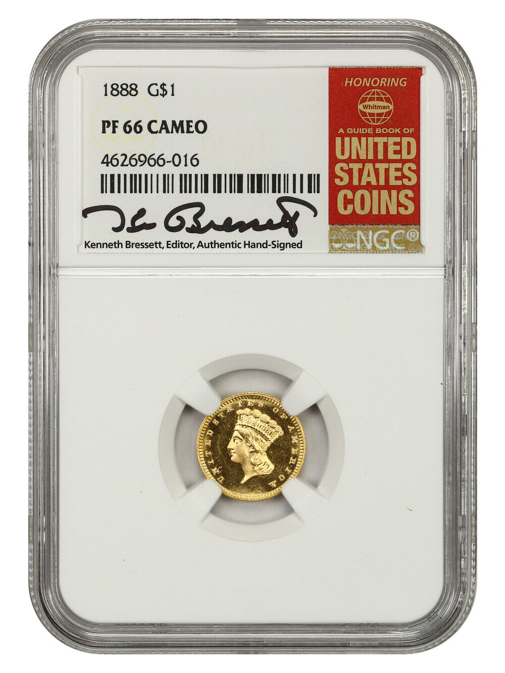 1888 G$1 Ngc Pr 66 Cam - Amazing Gem Proof - 1 Gold Coin - Amazing Gem Proof