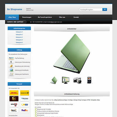 Ebay Template | Listing Templates | Design Shoptemplate | Html Template |
