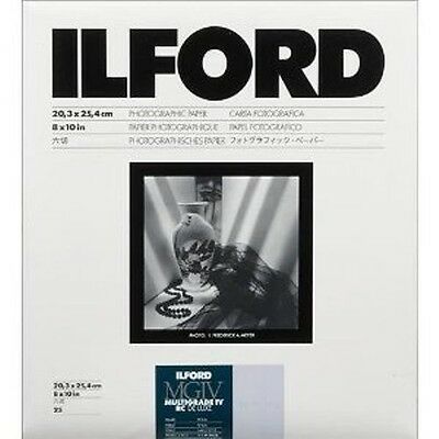 Ilford Multigrade Iv Rc B&w Deluxe Dlx.44 8 X 10 Paper 25 Sheets Pearl ,1168310