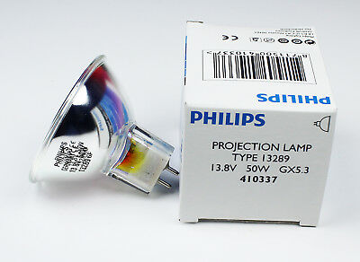 Philips Projection Lamp Type 13289 Epz 13.8v50w Halogen Light Bulb