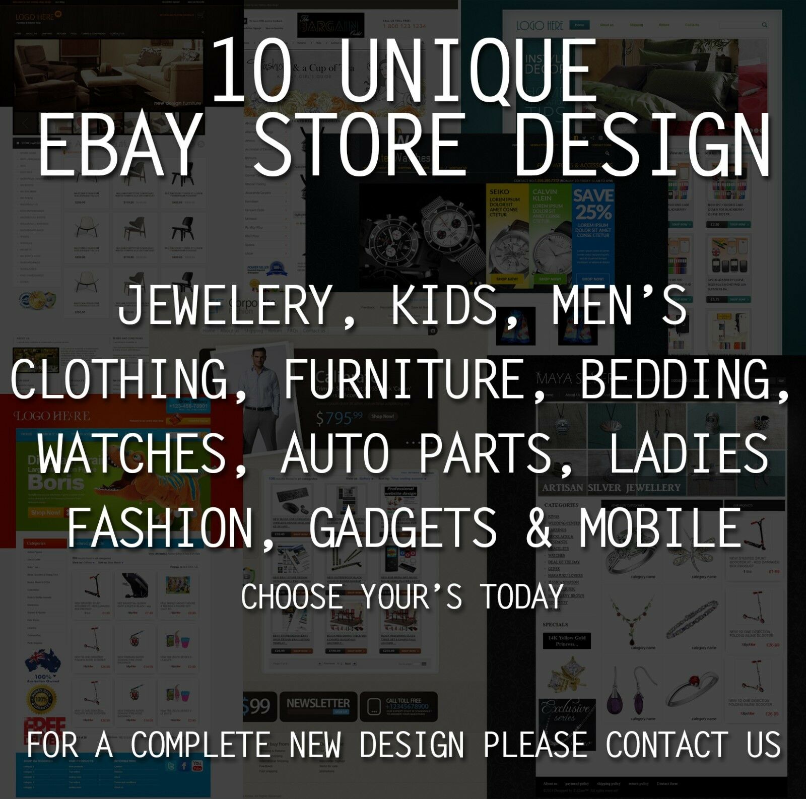Full Professional Ebay Shop Design Ebay Store Design Free Same Day Installation