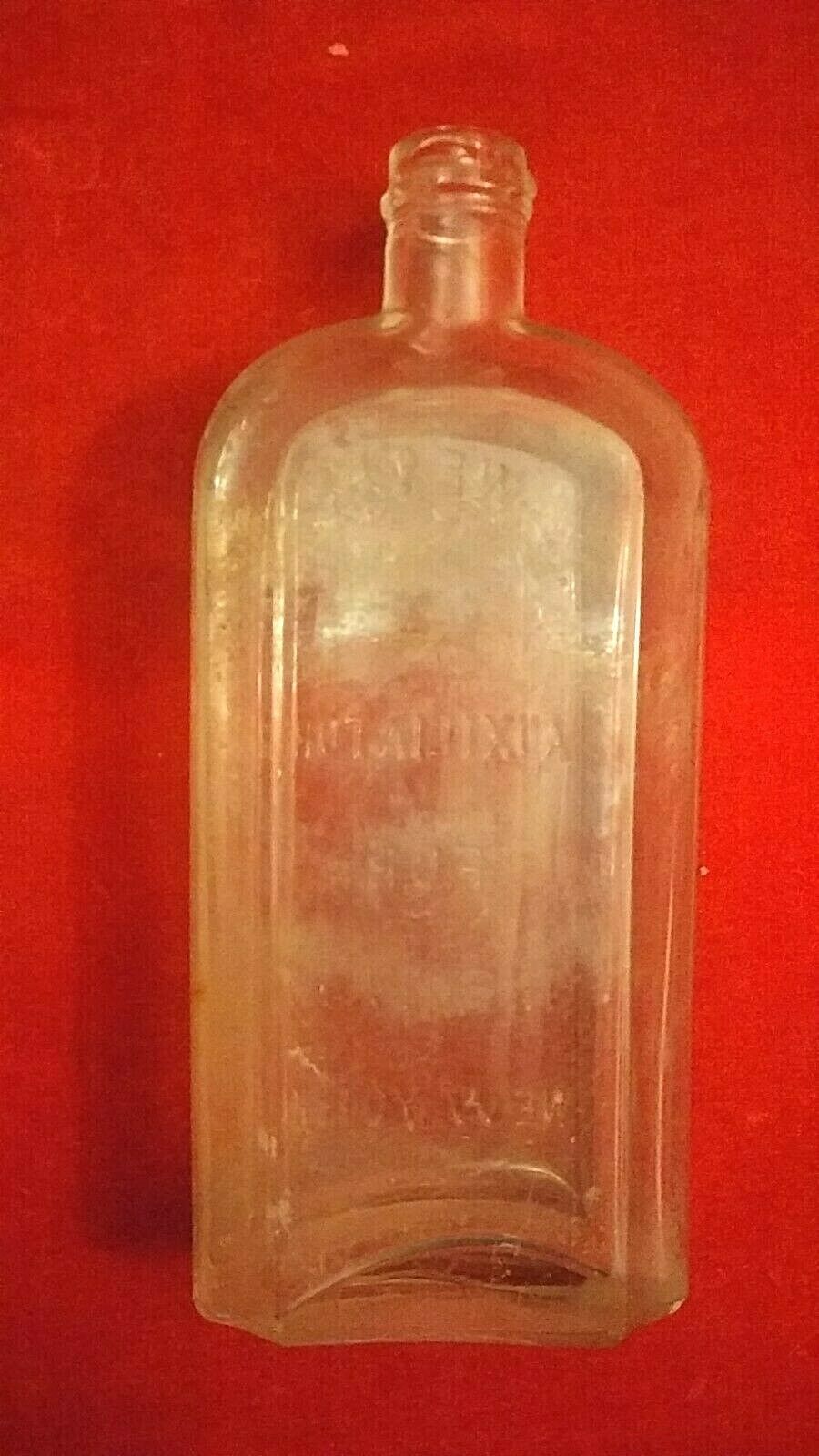 Antique Bottle Paul Westphal Auxiliator For The Hair New York 7 3/4" Embossed