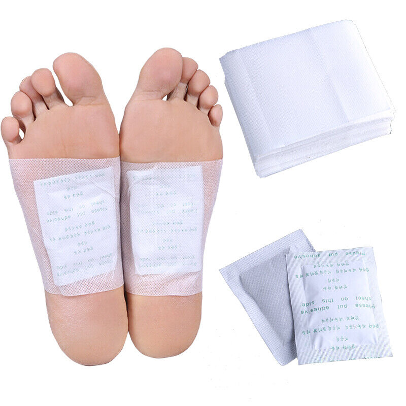 100pcs Detox Foot Pads Patch Detoxify Toxins Adhesive