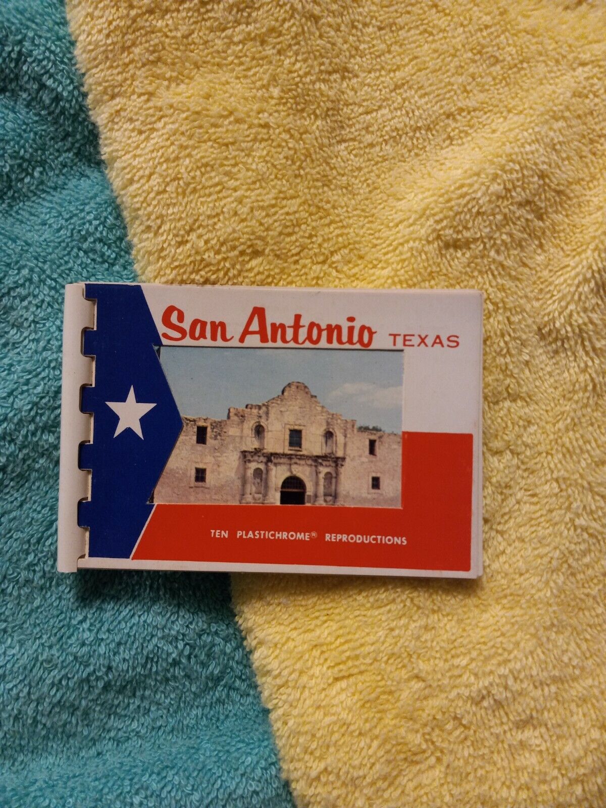 Vintage San Antonio, Texas 10 Plastichrome Prints Souvenir Booklet